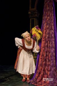 Rachel Collins in "The Frog Prince" at Florida Studio Theatre