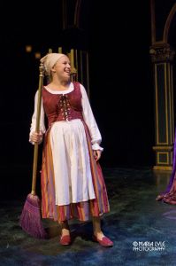 Rachel A. Collins in "The Frog Prince" at Florida Studio Theatre