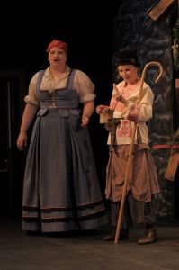 Rachel Collins in "Fools" at Ozark Actors Theatre