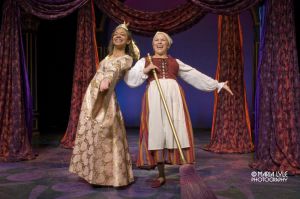 Rachel Collins in "The Frog Prince" at Florida Studio Theatre