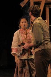 Rachel Collins in "Fools" at Ozark Actors Theatre