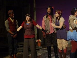 Rachel Collins in "Under Six!" at Florida Studio Theatre