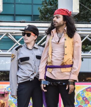 Rachel Collins in "Twelfth Night" in Bryant Park Shakespeare