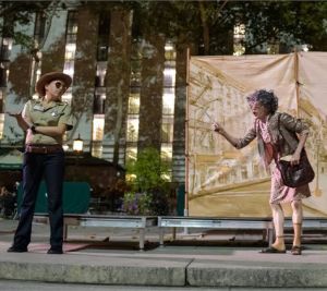 Rachel Collins in "Measure for Measure" at Bryant Park Shakespeare